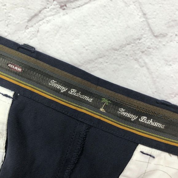 Tommy Bahama Men Pleated Chino Shorts Size 38 Lyocell Blend B240 -8 - Picture 7 of 16